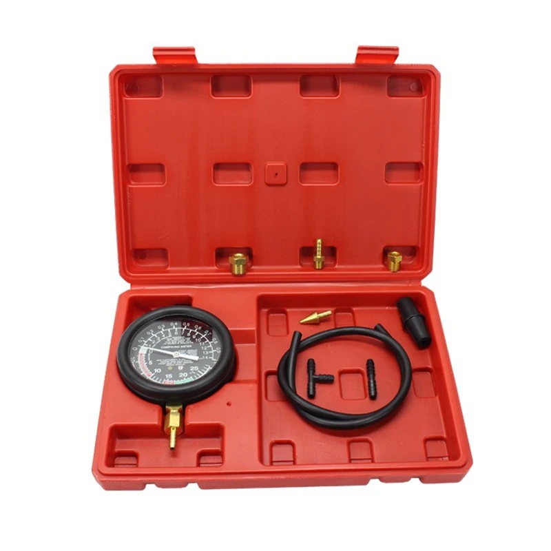 Fuel Pump Pressure Vacuum Tester Gauge - TU-1 Motorcompressie- en brandstofinjectiedruktesterkit, auto vacuüm