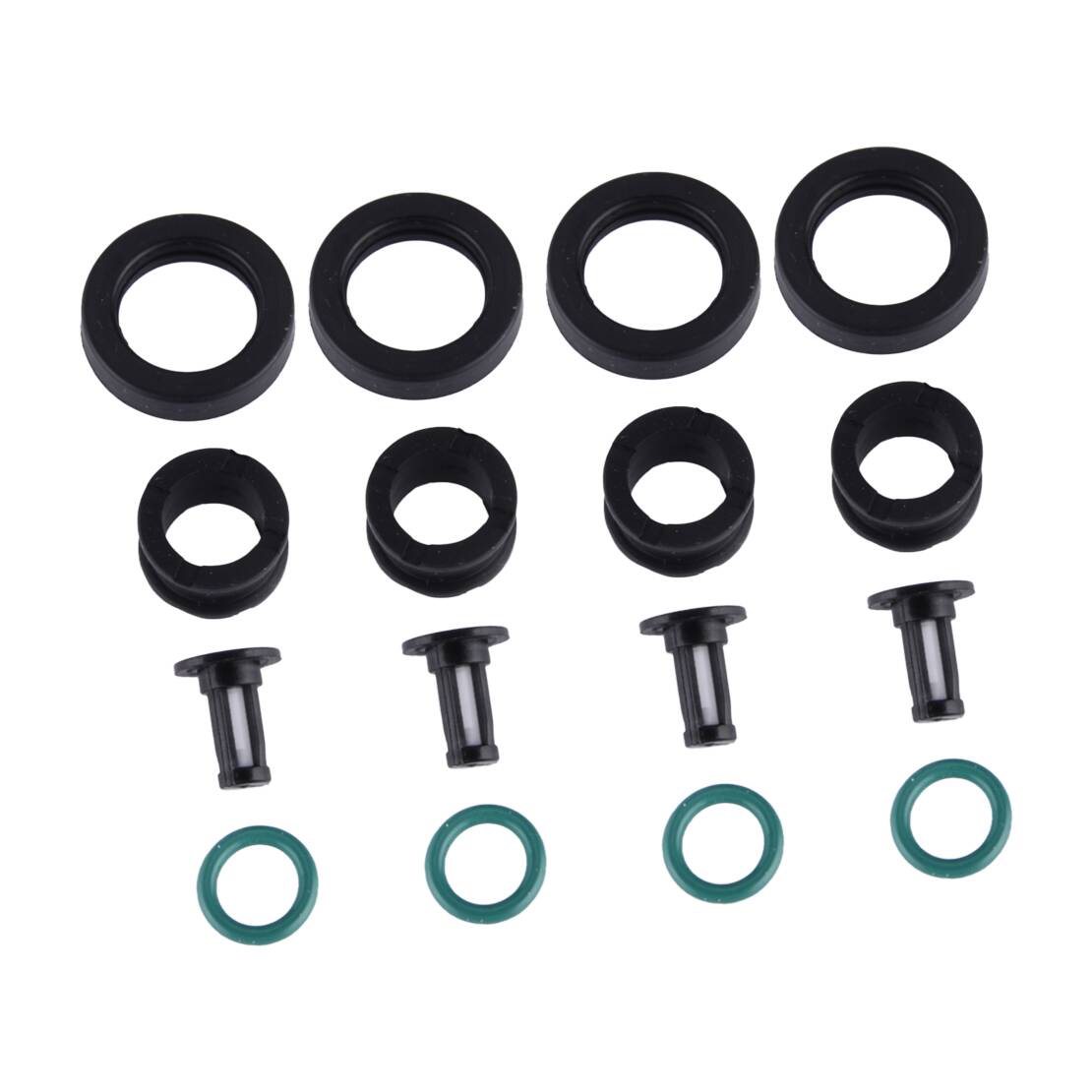 Fuel Injector Seal O-Ring Micro Filter Kit - 4sets Brandstofinjector O-ringen Afdichtingen Micro Filters