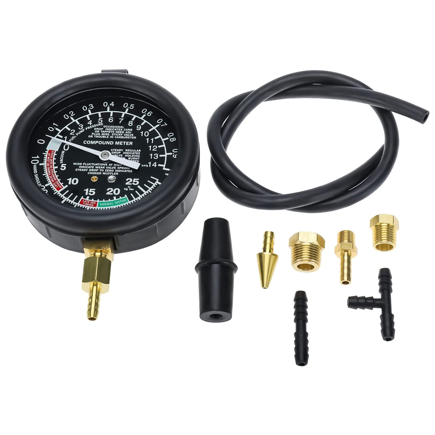 Fuel Pump Pressure Vacuum Tester Gauge - Auto Motor Vacuüm Druktester Vacuüm Brandstofpomp