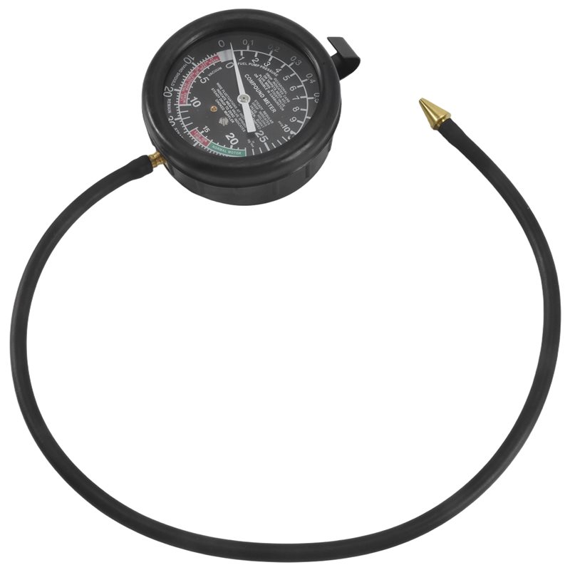 Fuel Pump Pressure Vacuum Tester Gauge - B03C-Autovacuüm- en brandstofpomptesterset, brandstofpomp- en vacuümtestmeter,