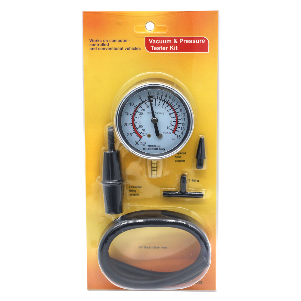 Fuel Pump Pressure Vacuum Tester Gauge - Auto-motor brandstofpomp vacuüm druktestset, carburateur druklektester,