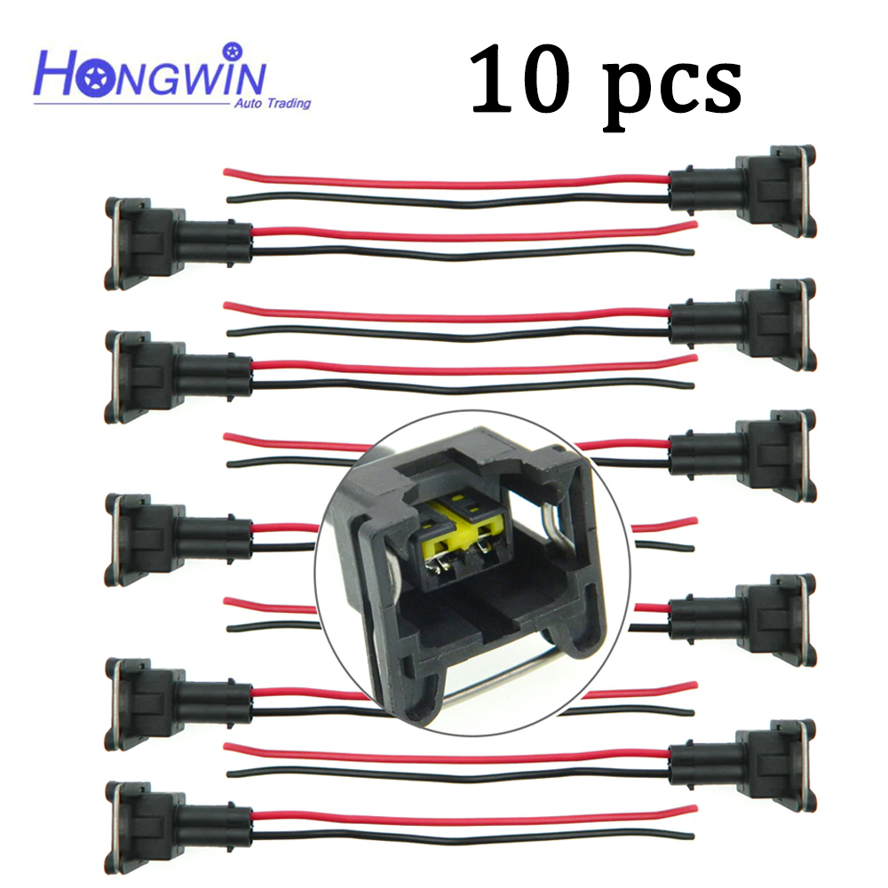 10 stuks brandstofinjector con - Fuel Injector Wiring Harness Plug Pigtail recensie en prijs