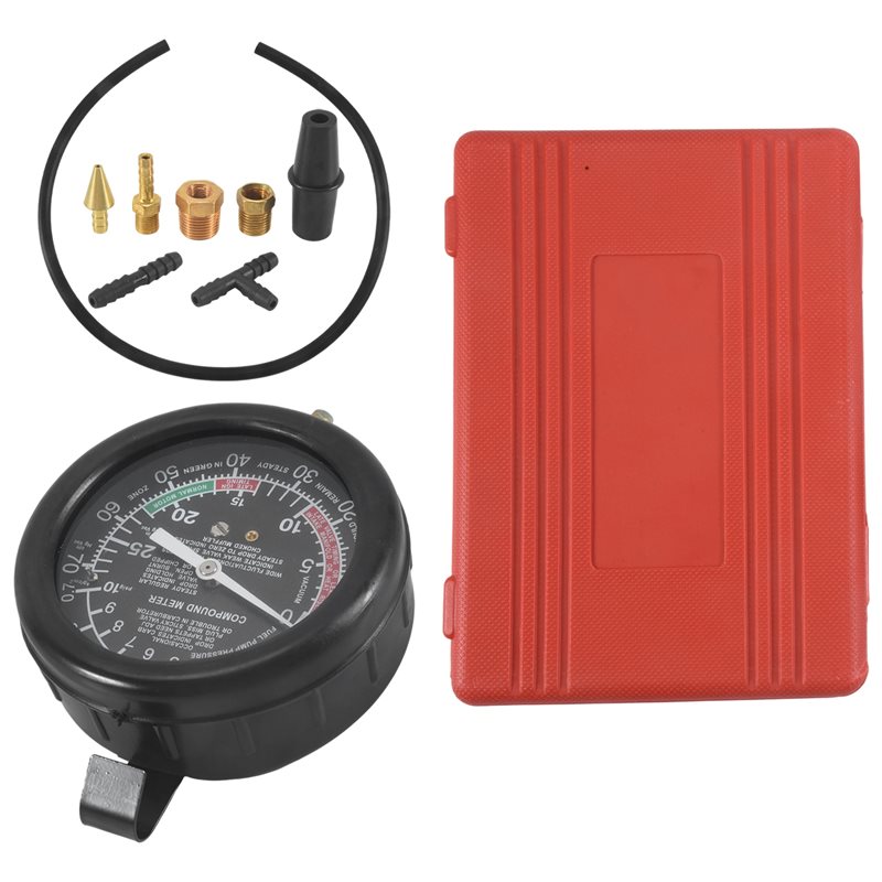 AS60 – set met vacuüm- en bran - Fuel Pump Pressure Vacuum Tester Gauge recensie en prijs