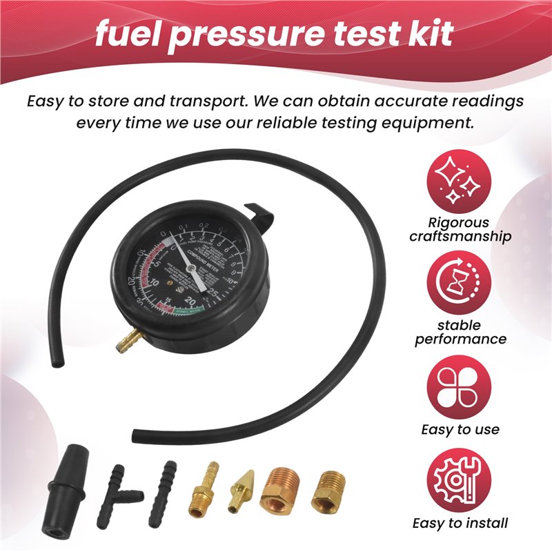 A84X – set met vacuüm- en bran - Fuel Pump Pressure Vacuum Tester Gauge recensie en prijs