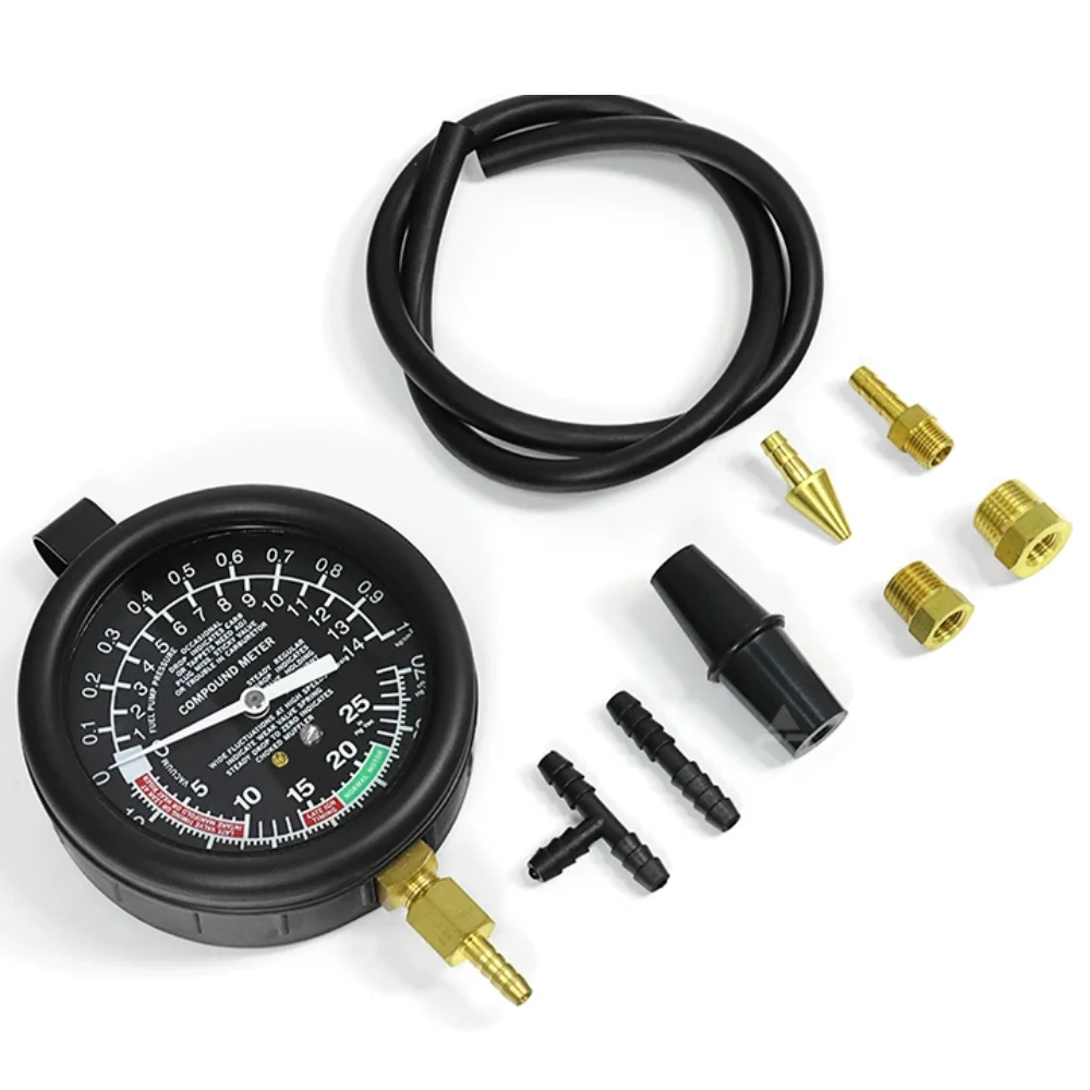 9-delige set auto vacuüm brand - Fuel Pump Pressure Vacuum Tester Gauge recensie en prijs