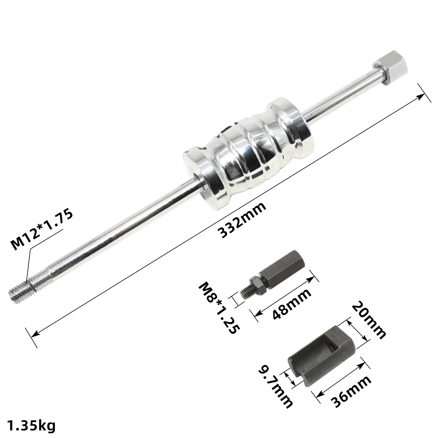 Hoogwaardig koolstofstaal bran - Fuel Injector Removal Tool Puller Slide recensie en prijs