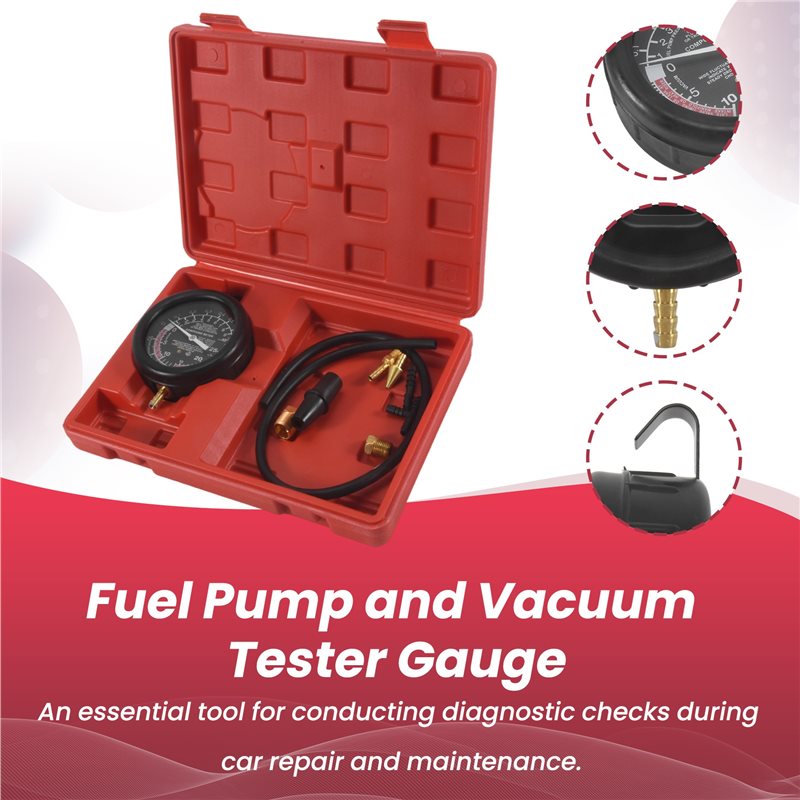 ABVJ – set met vacuüm- en bran - Fuel Pump Pressure Vacuum Tester Gauge recensie en prijs